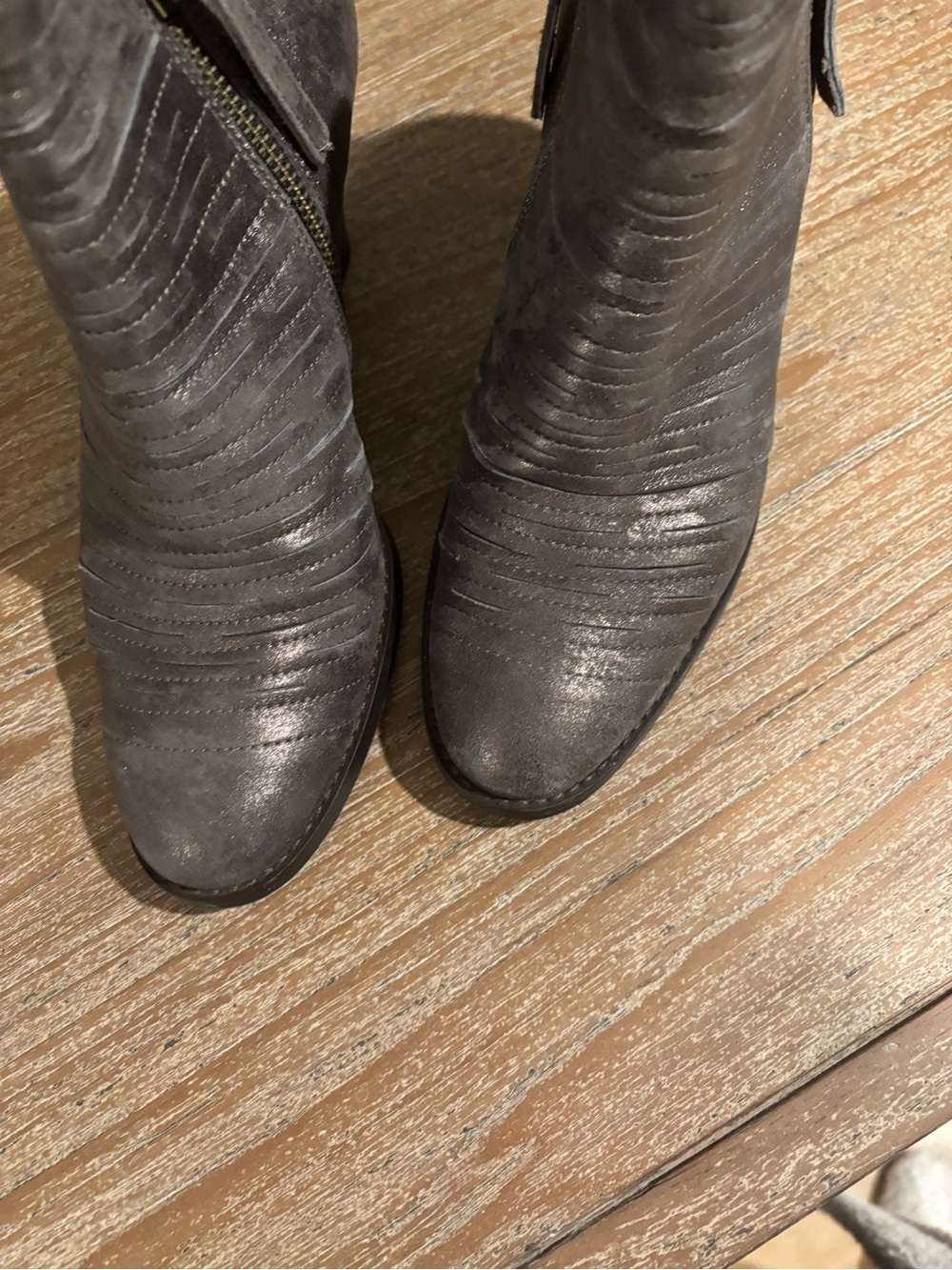 Paul Green Women's Gray Ankle Booties with Side Zip UK Size 5, US Size 8 - Picture 6 of 10